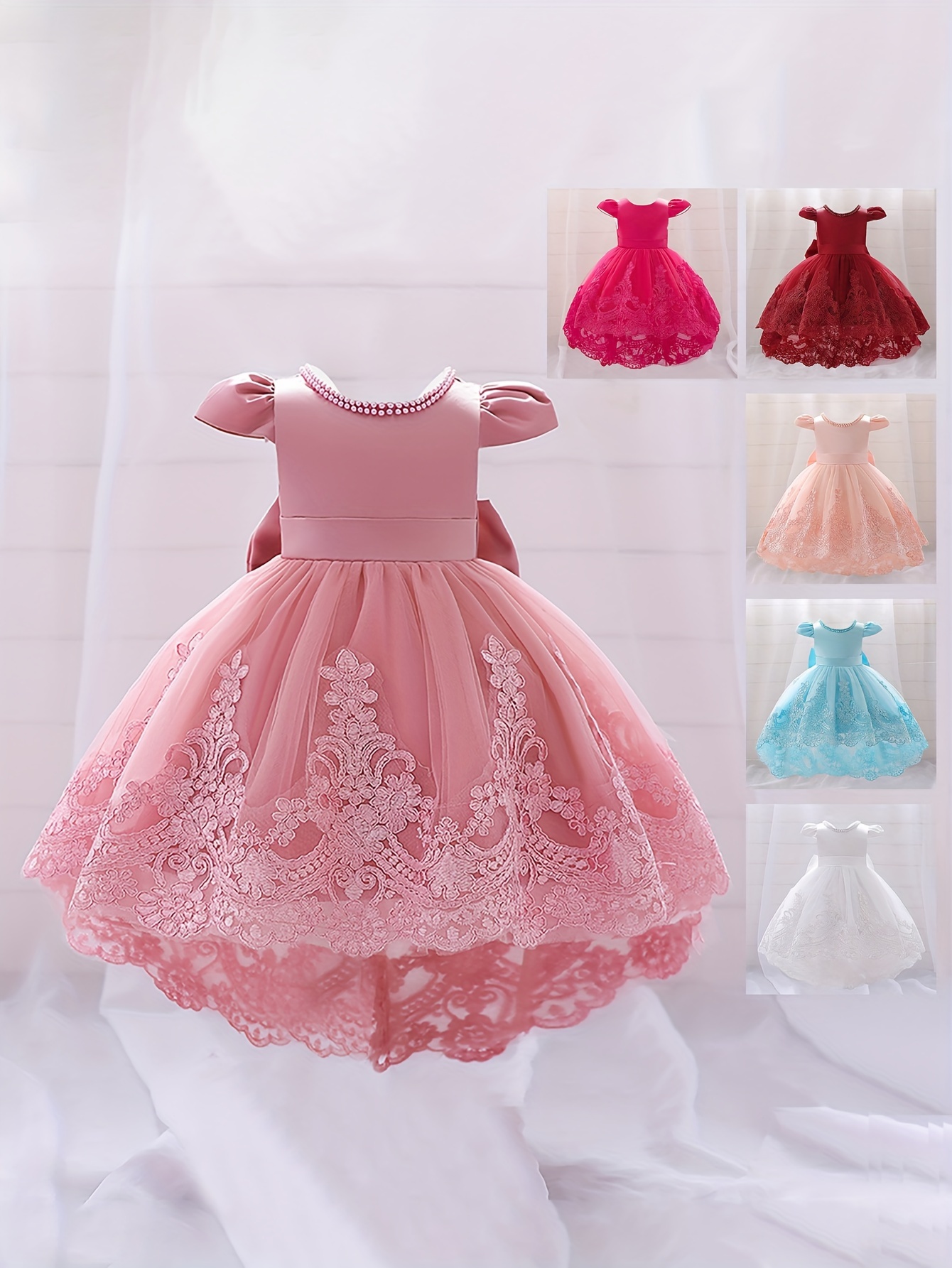 toddler girl winter dresses baby little girls cotton warm princess dresses  kids girl thick lace dresses bow 2 3 4 5 6 7 years