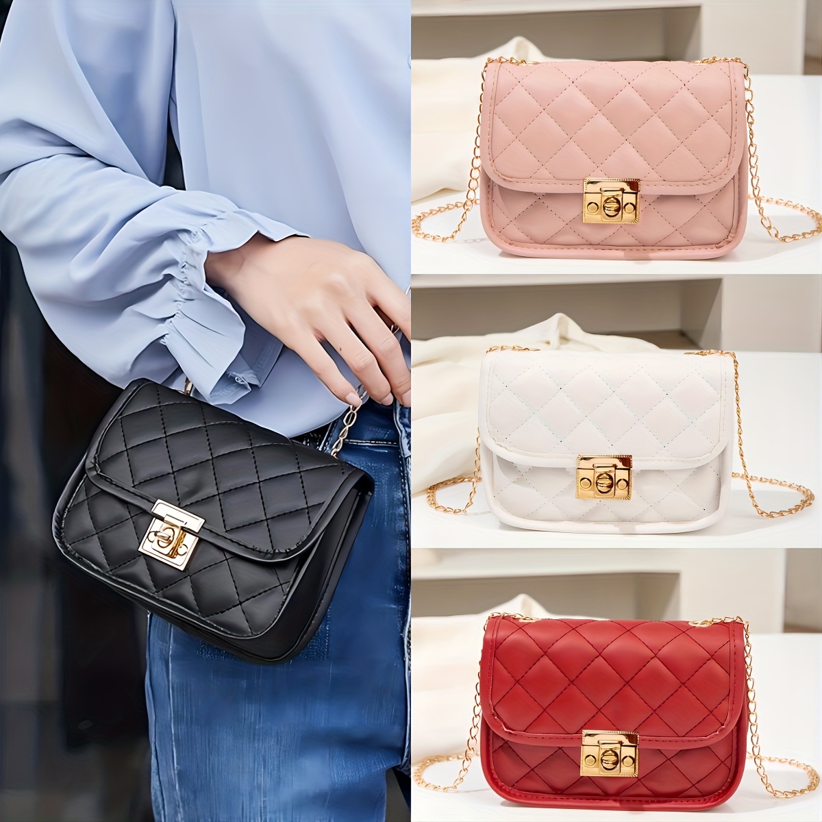 2022 MCM new small bag trendy fashion all-match portable messenger bag  Boston mini pillow bag shoulder bag