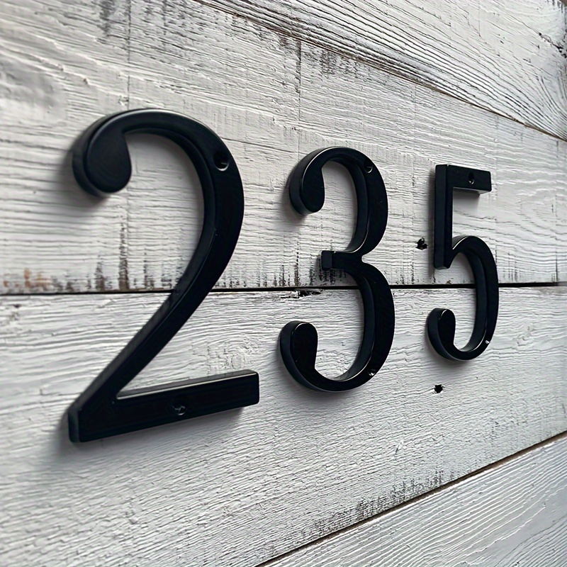  Placa reflectante personalizada, letrero de dirección de  aluminio personalizado para buzón, casa, calle, exterior, letrero vertical  de número de casa con dos tornillos, 16 x 3.5 pulgadas (negro o verde) 