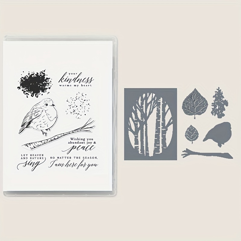 7pcs Birds Clear Stamps for Card Making and Photo Album Decorations, Bird  Branch Clear Rubber Stamps Animal Stamps for Crafts Card Making Decoration