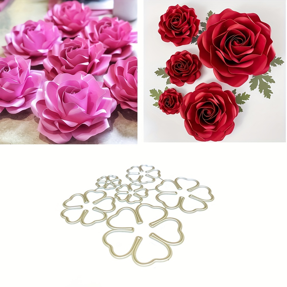 12 Pezzi Stencil Fiori Rosa 7 8 X 7 8 Pollici Stencil - Temu Italy