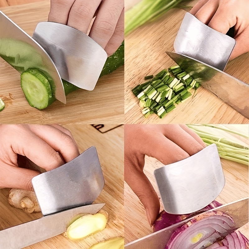  Finger Guard Cutting Protector, Stainless Steel Finger