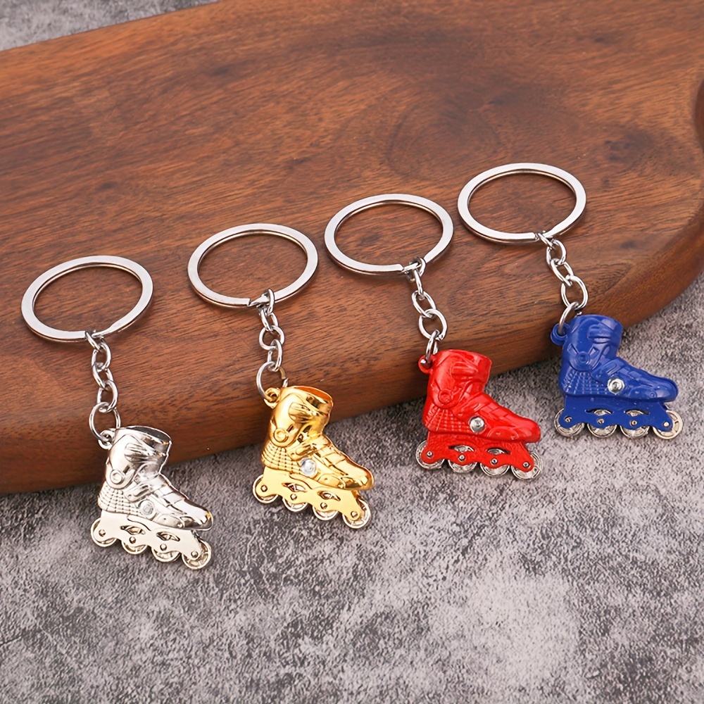 KESYOO 8 Pcs ski keychain keychains for girls key rings for car keys  keychain for girls winter key ring skating boot key chain ice skates key  ring