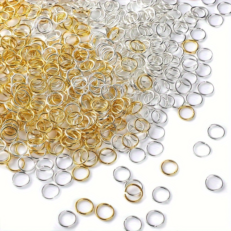 Gold stainless steel open jump rings 3, 4, 5 or 6mm - Hypoallergenic