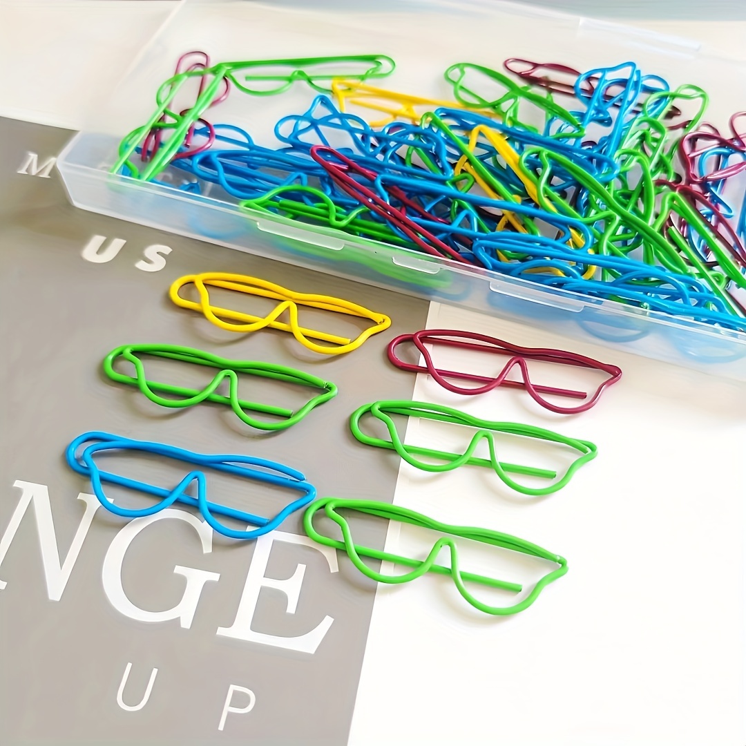 Bag Fun Paper Clips Green Paper Clips Cute Cool Paper Clips - Temu