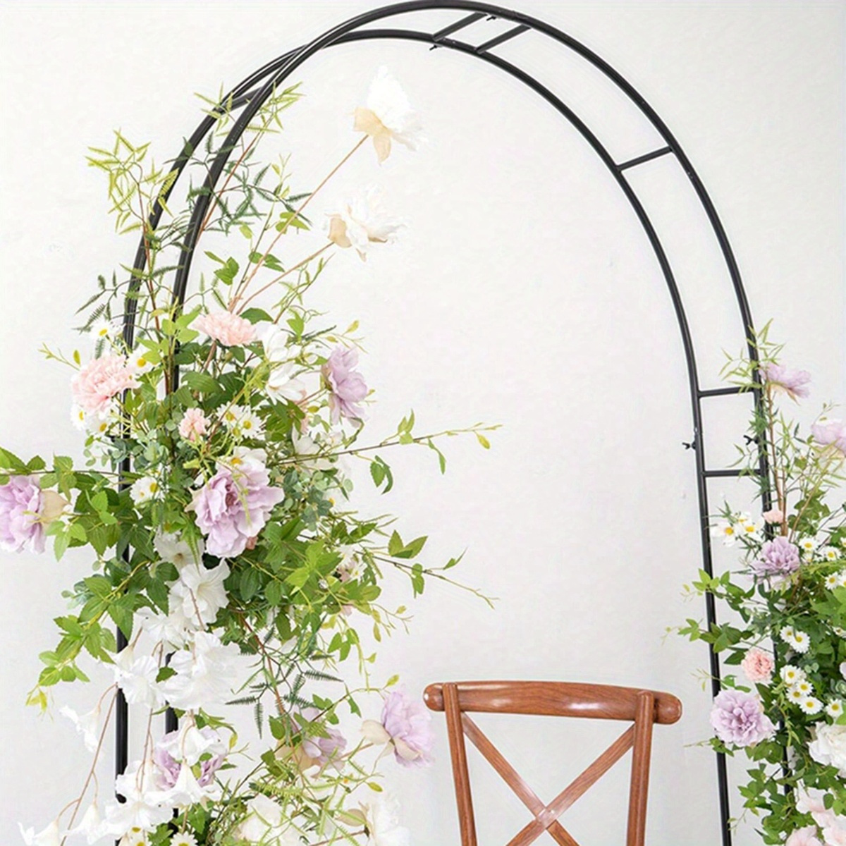 1 Pc Support De Fleur En Fer Forgé Escalade Pergola Arche De