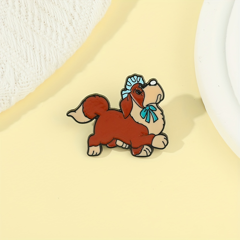 cute And Quirky this Is Fine Dog Cartoon Brooch Perfect - Temu