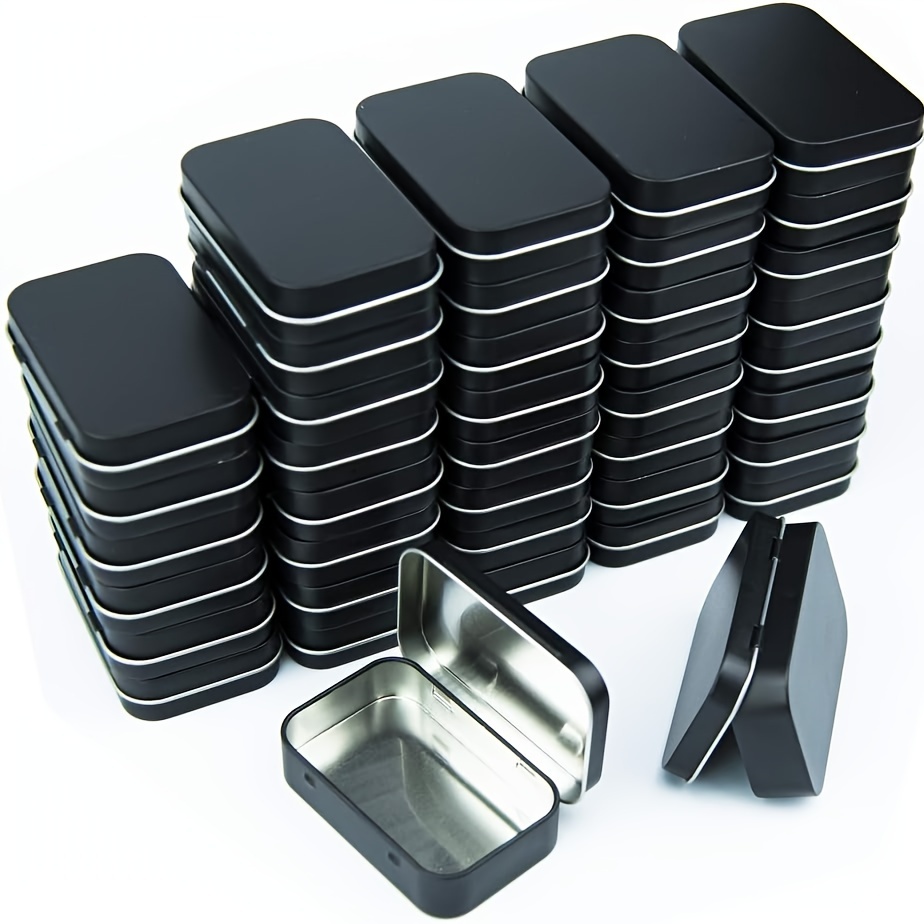 6Pcs iron pen holder Box Tea Storage Canister Metal Tin Containers