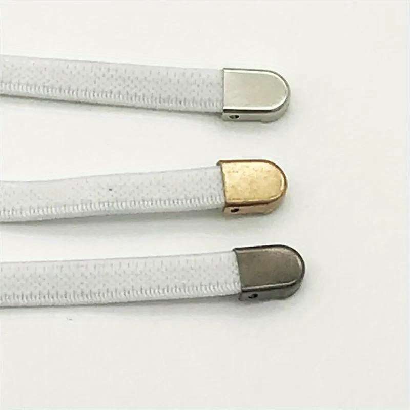 Column Brass Shoelace Buckle Connectors, Capsule Shape No Tie Shoe Lace Tie  Locks Clips Ends, Rainbow Color, 20x4mm, Inner Diameter: 3.5mm