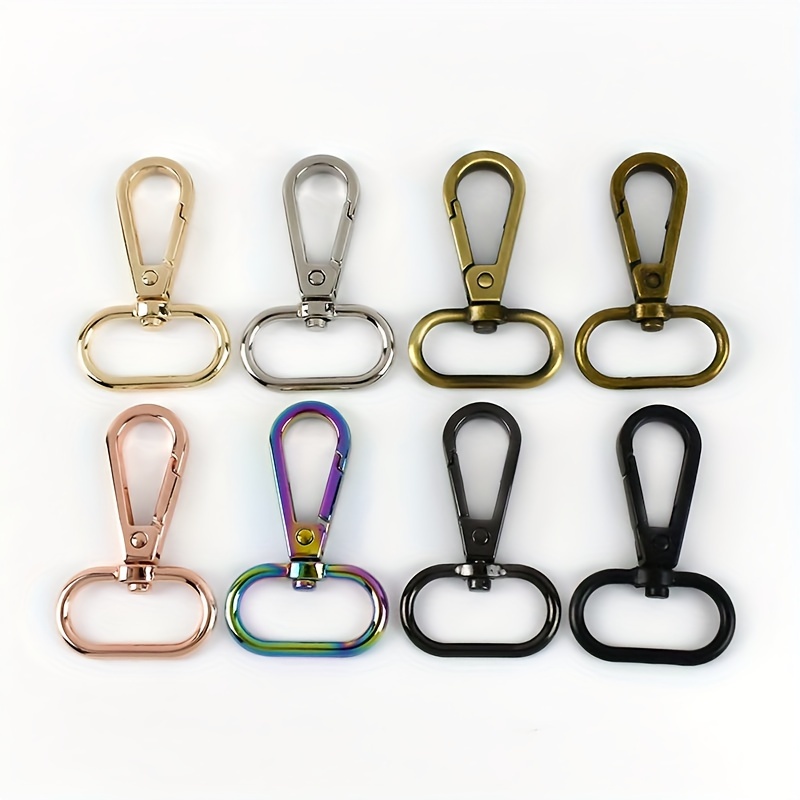 Swivel Clasps Metal Trigger Lanyard 16PCS Oval Swivel Hook Lobster Claw  Clasps 1.5Inch Keychain Clip Hook Purse Bag Clips for Keychain Purse  Hardware