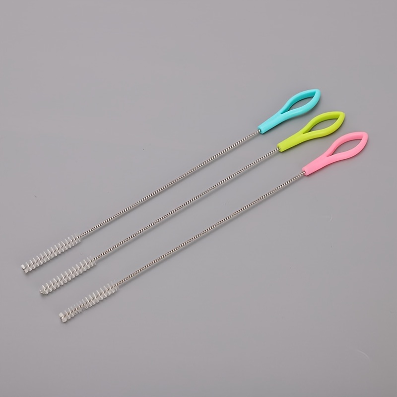 Long Straw Brush Silicone Pipe Cleaner: A Must-have Kitchen Gadget For  Cleaning Glass, Metal, And Silicone Pots! - Temu