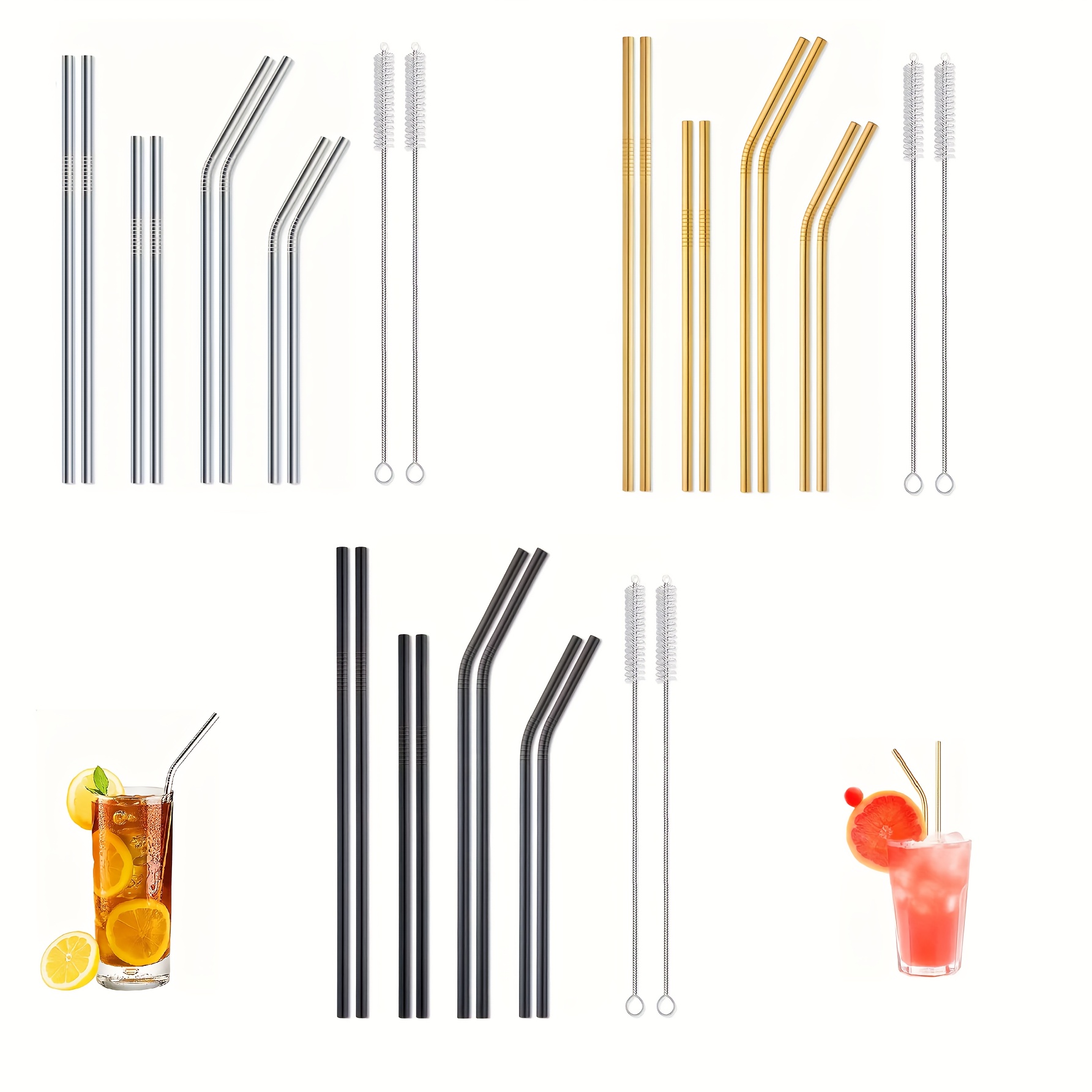 Hiware Drinking Straw Cleaner Brush Kit - (3-Size) 9-Piece Extra Long Pipe  Cleaners, Straw Cleaning Brush For Tumbler, Sippy Cup, Bottle and Tube