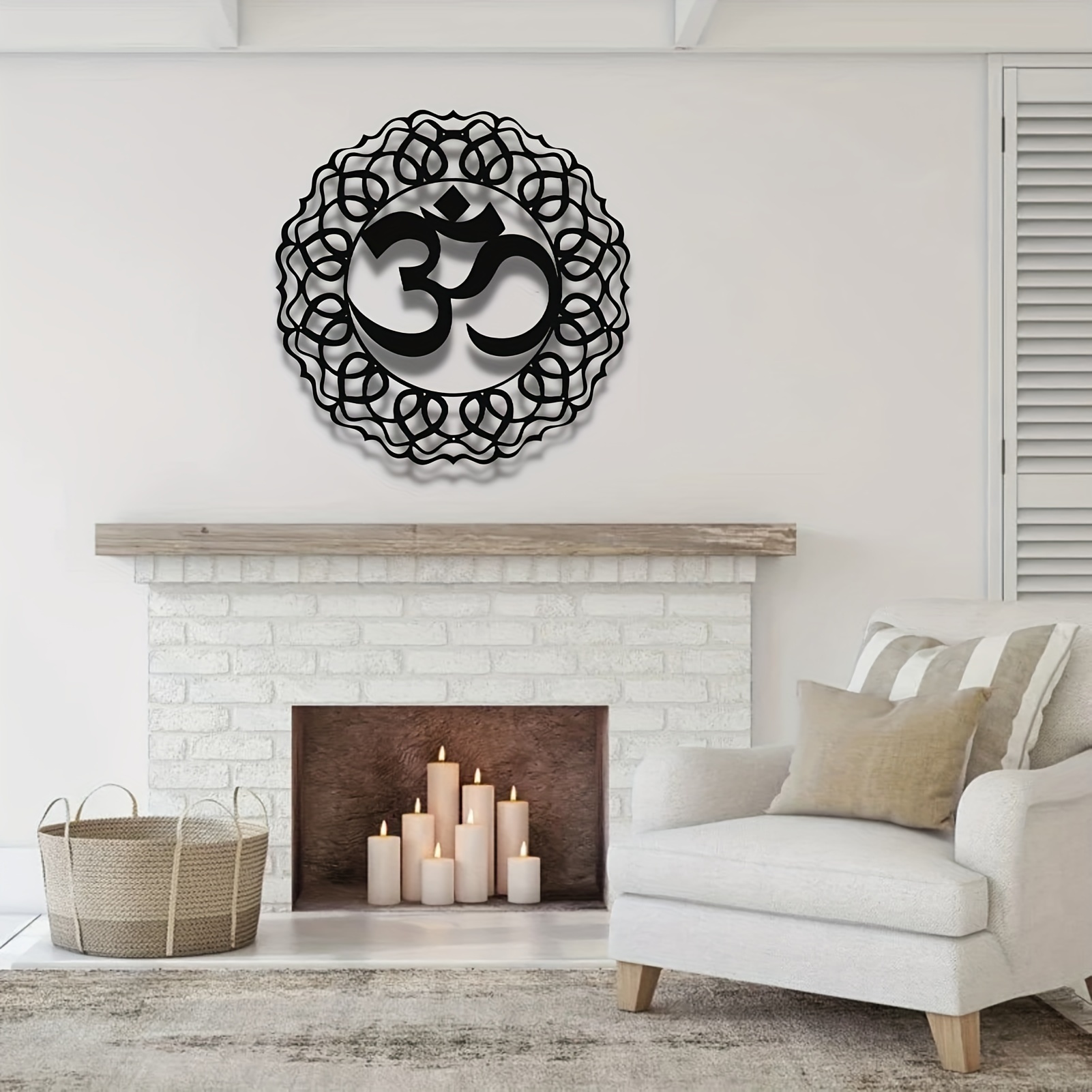 Fire Circle Canvas Wall Art, Canvas and Wall Art, Mandala Wall Art Decor,  Office Wall Art Decor 