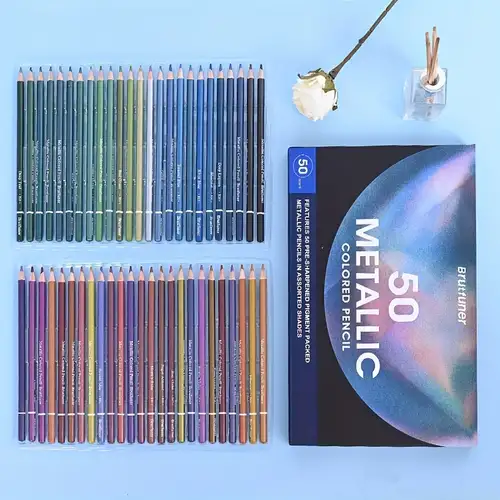 Metallic Colored Pencils - Temu