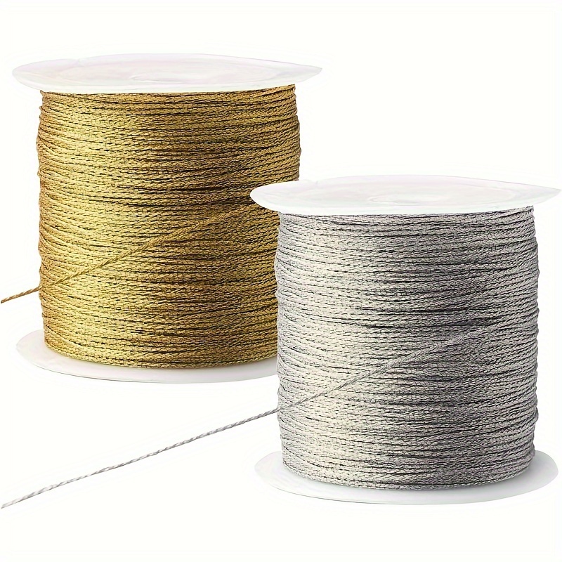 Twisted Nylon Twine Thread 1.5mm 20M/65 Feet Braided Nylon String, Brown  Yellow