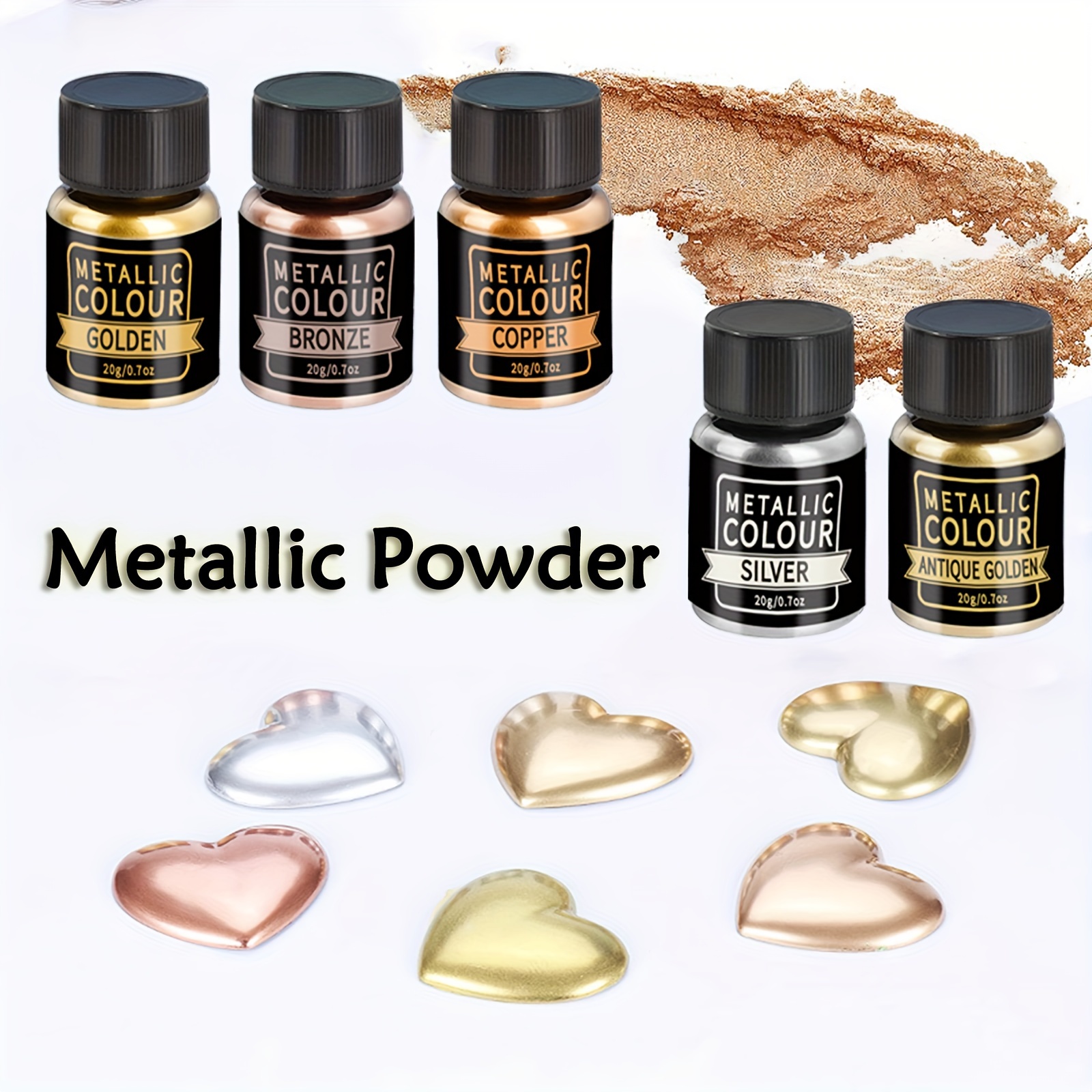 3 Metallic Colors, Copper, Golden, Silver Acrylic Paint - Metallic Acrylic  Paint For Mixed Media, Calligraphy, Airbrush, And Brushes - Temu Ireland