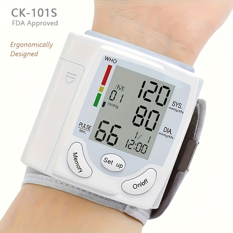 Rechargeable Wrist Blood Pressure Monitor: Accurate And Easy - Temu