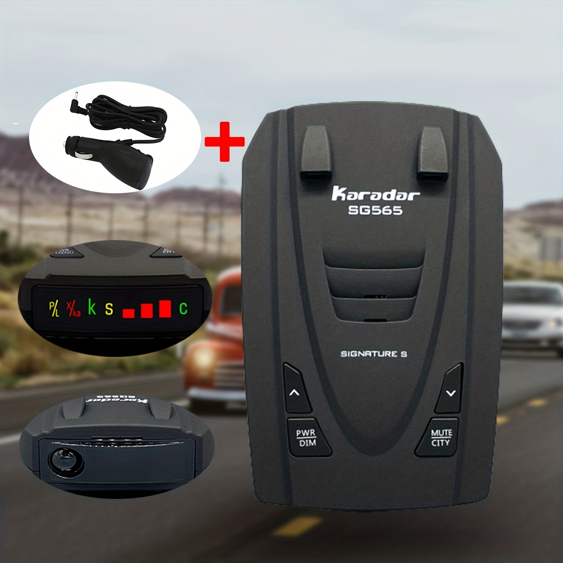 2023 Newest Car Anti Radar Detector Car Speed Monitor Global Universal  Multi-mode Radar Detector with Signature Karadar SG565
