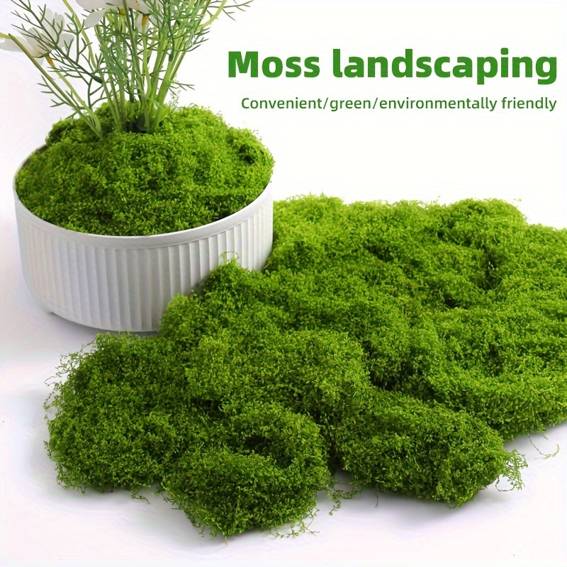 0.71oz Artificial Craft Moss, DIY Simulation Moss Micro Landscape Layout,  Green Lawn Potted Window Decoration Landscape Design, Garden Art And  Courtyard Decoration