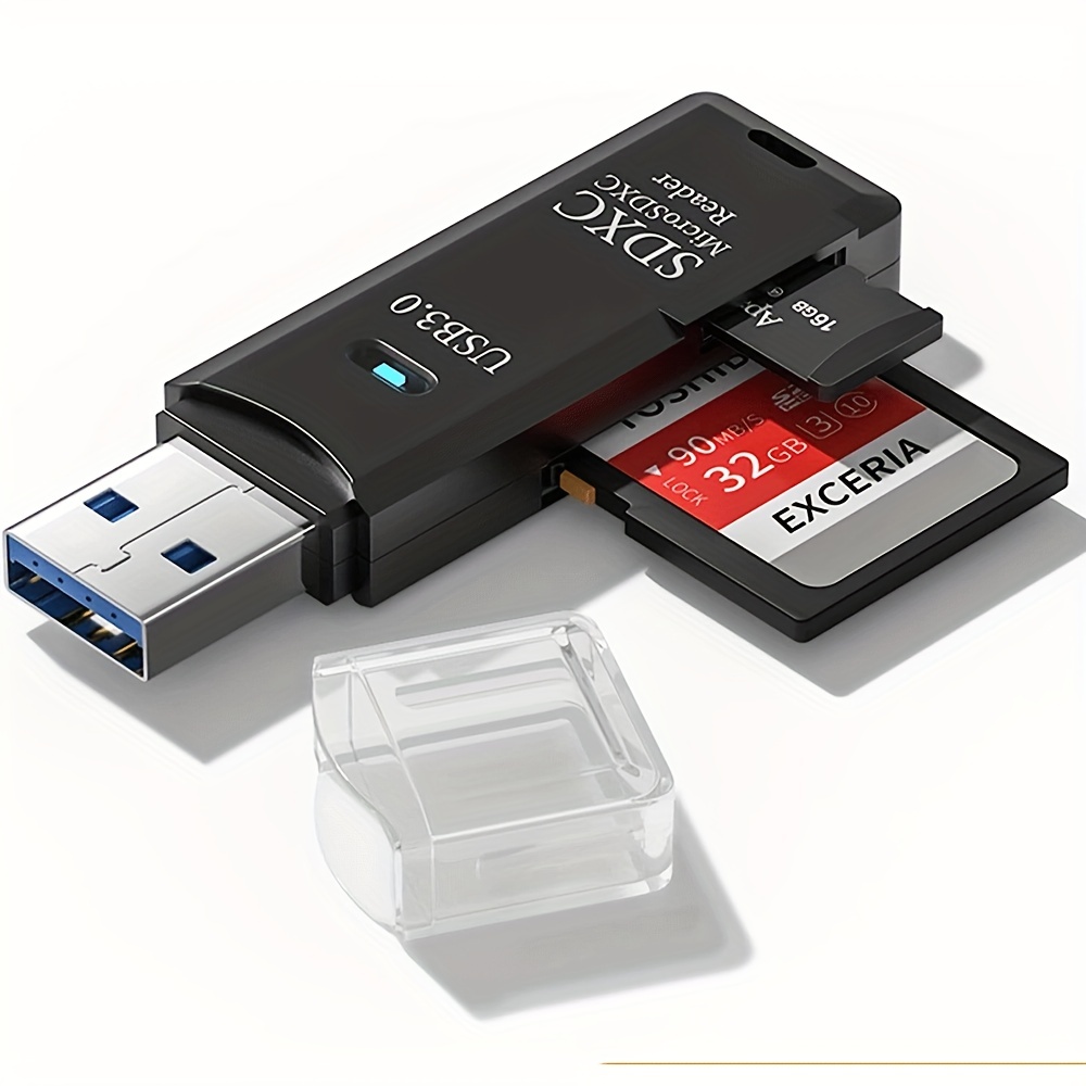 Lector de tarjetas SD para iPhone, lector de tarjetas de memoria con  adaptador de cámara USB Plug and Play Trail Game Camera SD Visor de  tarjetas