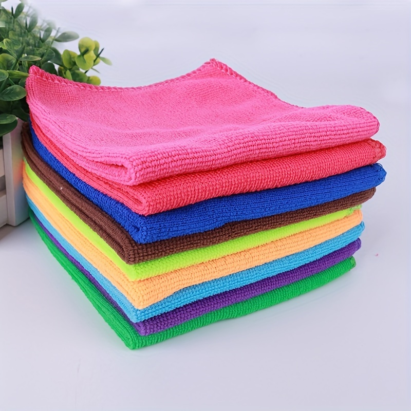 5pcs Dishclout Absorbent Small Small Dish Rag Scratch-free