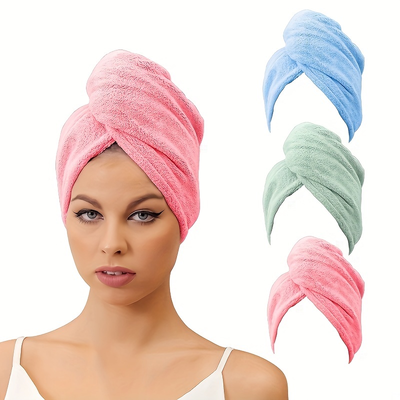 Toalla de microfibra para el cabello Toba de turbante Toalla para la cabeza  Gorro de baño envuelto para mujeres Niñas Fábrica de toallas de microfibra  profesional en China