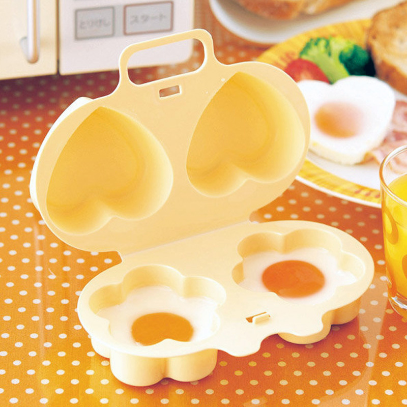 Eggs Microwavable Plate Home Round Microwave Special Steaming Plate Love  Breakfast Egg Steamer Heat-resistant Plastic Egg Processing Mold