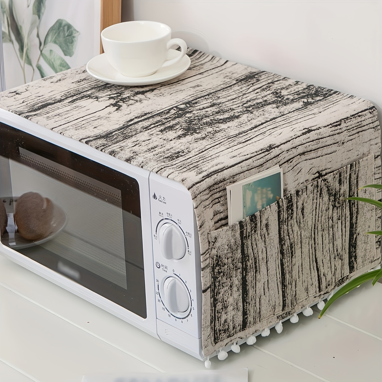 1pc Fruit Pattern Microwave Oven Cover, Modern Microwave Oven Dust