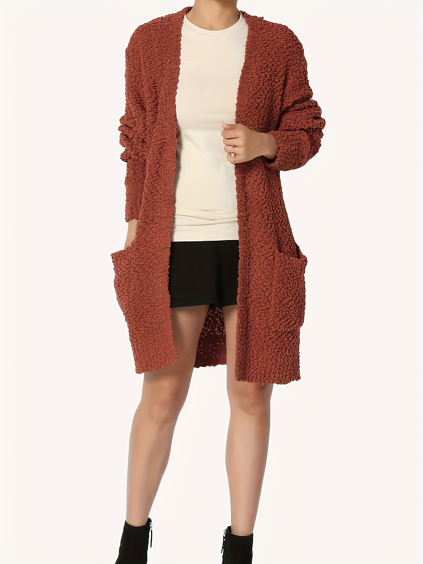 Fuzzy Cardigan - Temu Philippines