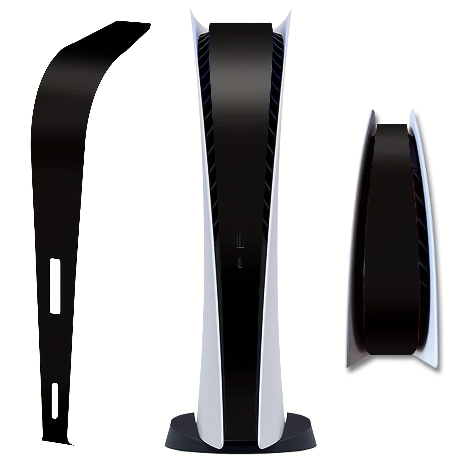 Para funda protectora con cubierta antipolvo para PS5 Slim Disc y Digital  Host, estilo: gris vertical