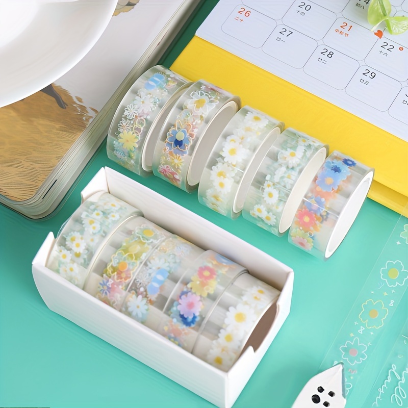 8Pcs sticker pack cute handbook journal waterproof and traceless paste  material