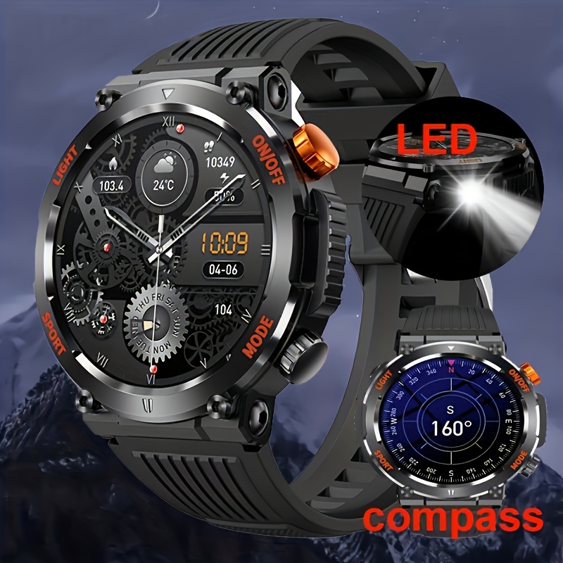 Venta Internacional: Reloj Inteligente Militar Para Hombres Táctico Al Aire  Libre Smartwatch, Ip67 Impermeable Bluetooth Dail L