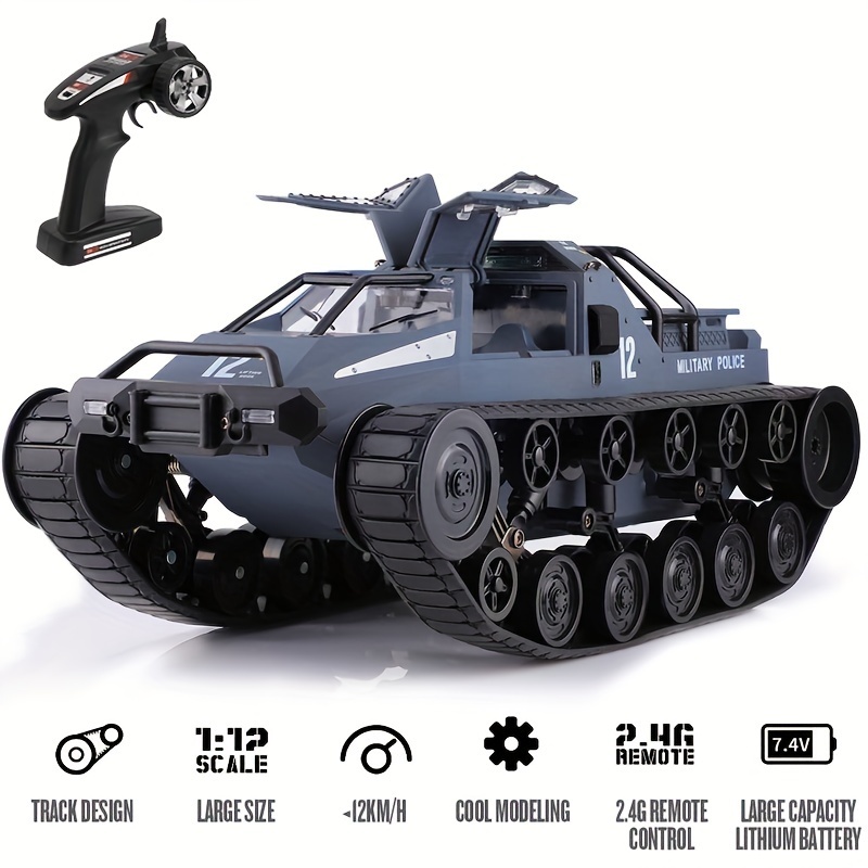 RC Tank Toy 2.4G Remote Control Tank 4WD RC Crawler Tank Water