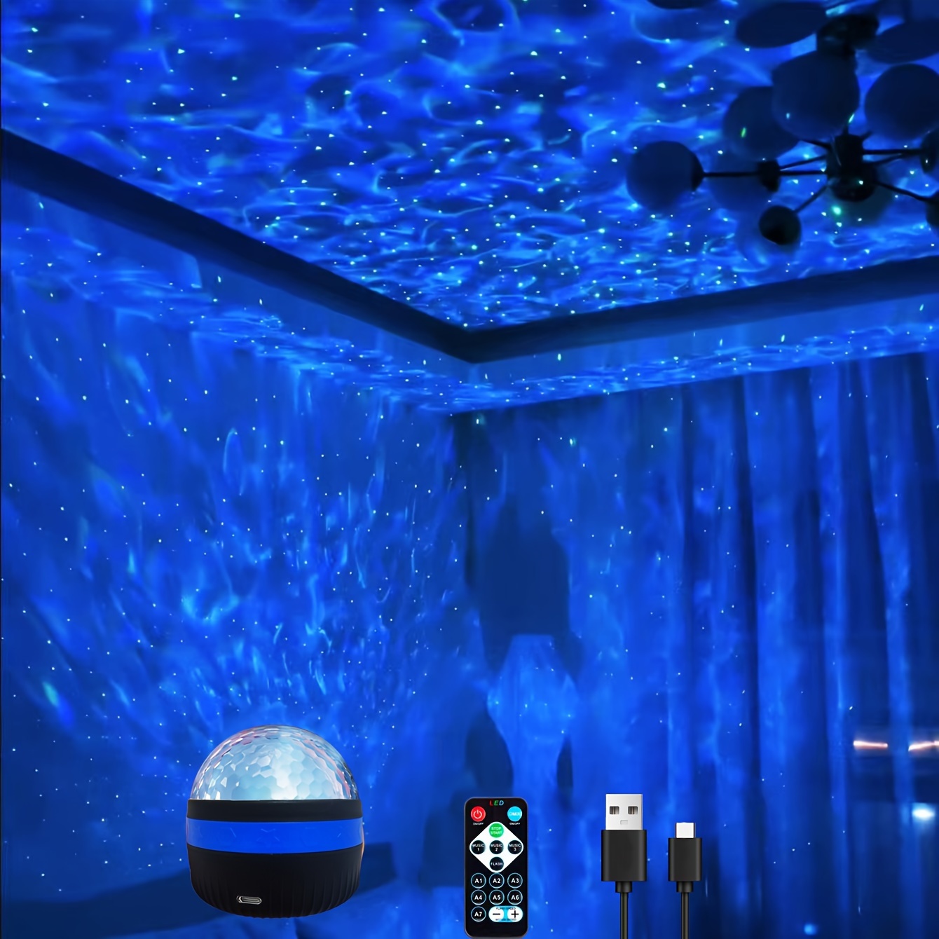 Star Projector Galaxy Projector Ocean Wave Projector Water - Temu