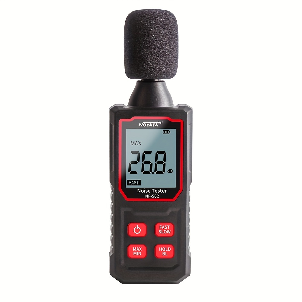 Sonomètre numérique LCD DB mètres 30-130dBA outil de mesure du bruit  testeur de surveillance des décibels avec mode Max/Min/Data Hold 
