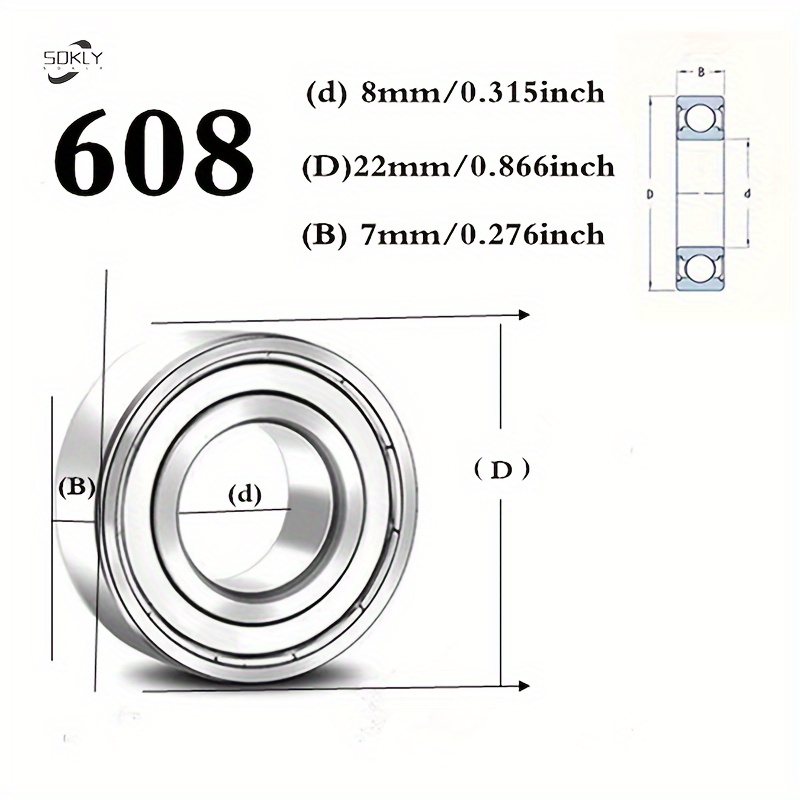 10pcs 693zz Miniatura Rodamientos De Bolas 3*8*4mm Pequeño D