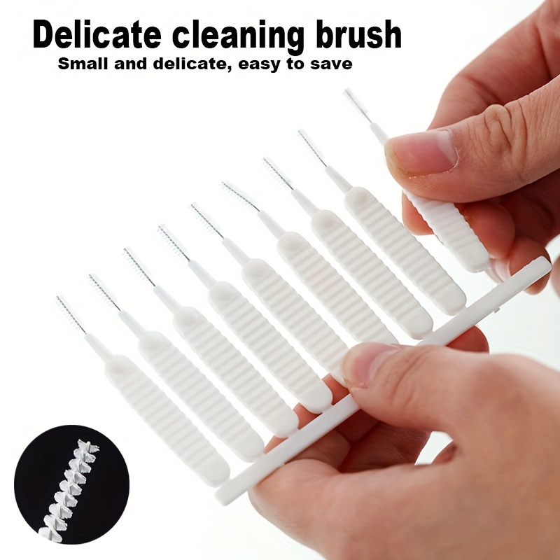 100PCS Mini Bendable Cleaning Brush for Mobile Charging Ports and Dusty  Surfaces - Soft Round Bristles for Gentle Cleaning