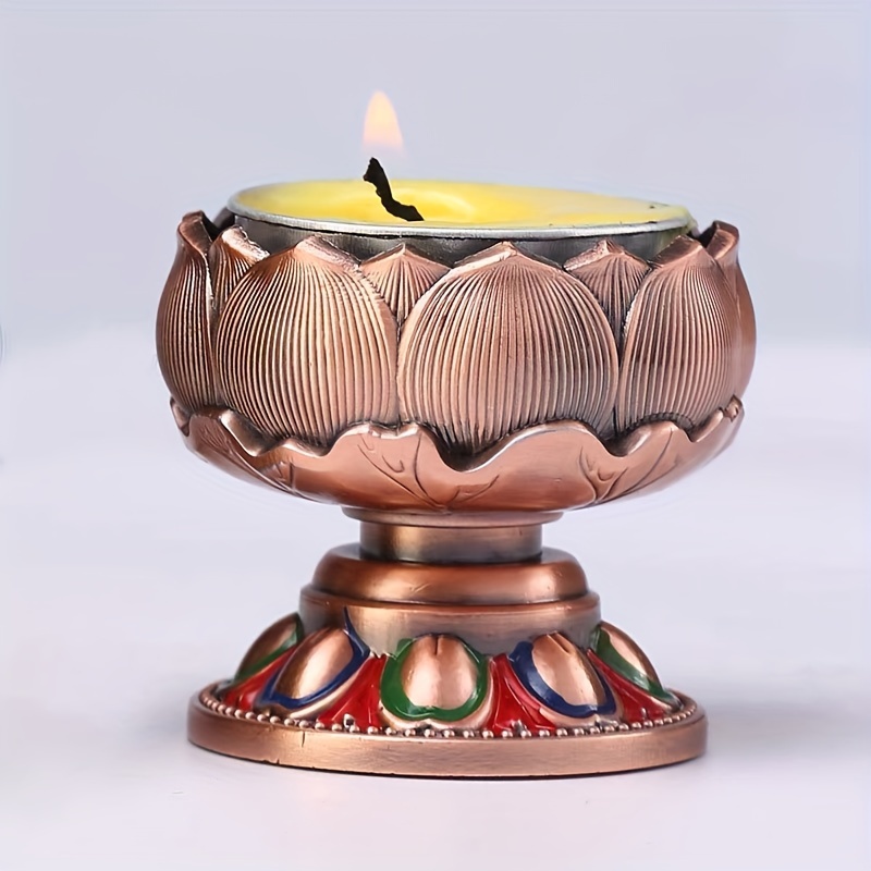 1pc Nordic Light Luxury Copper Candlestick Wedding Party Dining