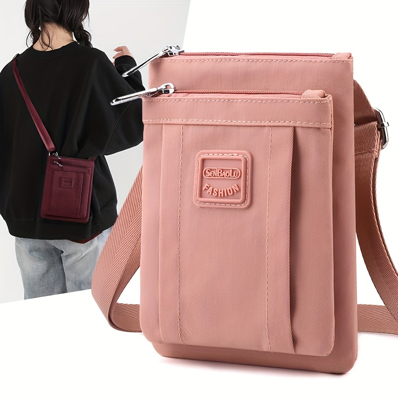 Men's Solid Color Box Shaped Crossbody Bag, Minimalist Square Bag With  Adjustable Shoulder Strap - Temu
