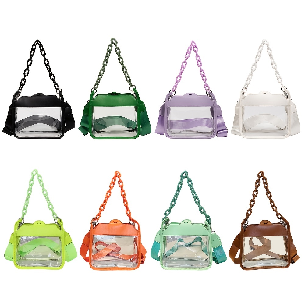 Women's Bag 2020 Transparent Clear Bag Acrylic Scarf Round Top-handle  Female bag Clear Handbags Purses Ladies Hand bags Fashion - AliExpress