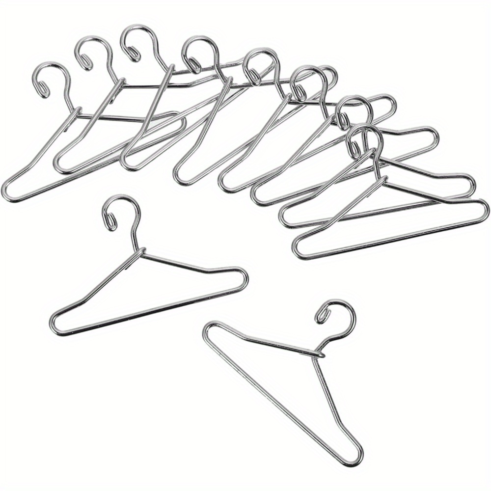 10pcs Small Hangers Ornaments Lifelike Small Hangers Simulation Small  Clothes Hangers