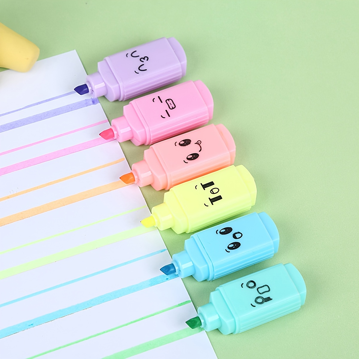 6 Pcs/lot Crayon Creative Building Blocks Crayon Cute Kawaii Graffiti Pens  For Painting Korean Stationery Student for kids - AliExpress