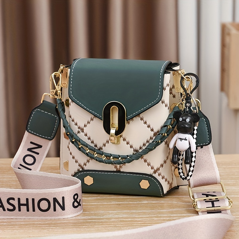 Chevron Quilted Crossbody Bag, Mini Tassel Decor Square Purse, Fashion  Chain Shoulder Bag For Women - Temu United Arab Emirates