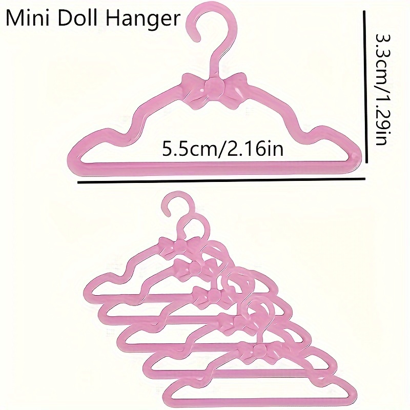 10pcs Small Hangers Ornaments Lifelike Small Hangers Simulation Small  Clothes Hangers