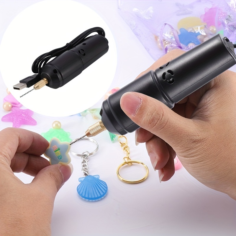 Super Mini Perceuse électrique avec boîtier en plastique Outils portables à  main avec accessoires