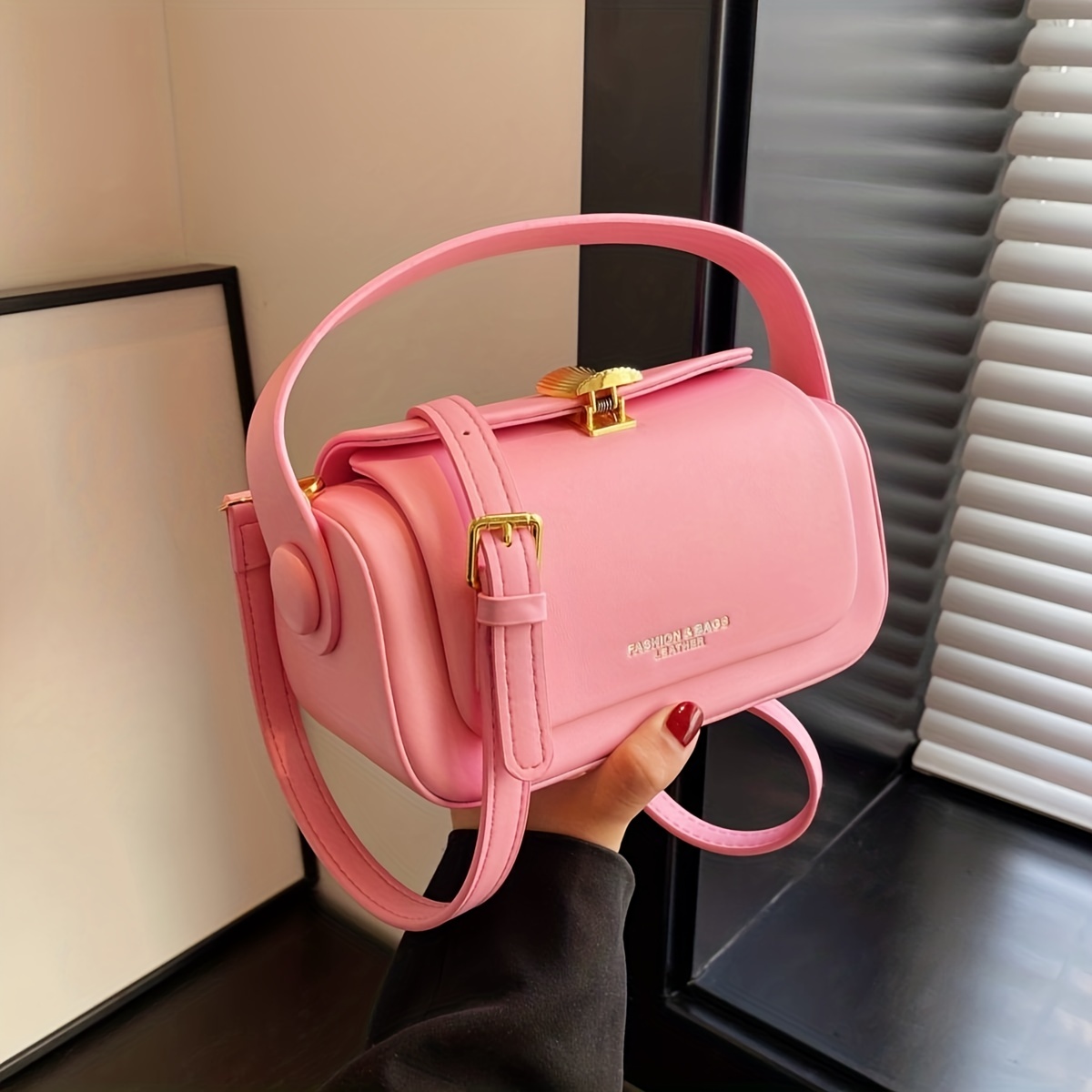 Spring And Summer New Fashion One-shoulder Oblique Handbag Six-piece Set  Large-capacity Portable Bag - Temu