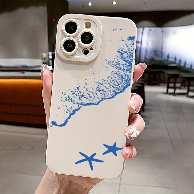 Summer Surf Beach Case for iPhone 13 Mini,Aesthetic Art Design TPU  Shock-proof Cover Case 