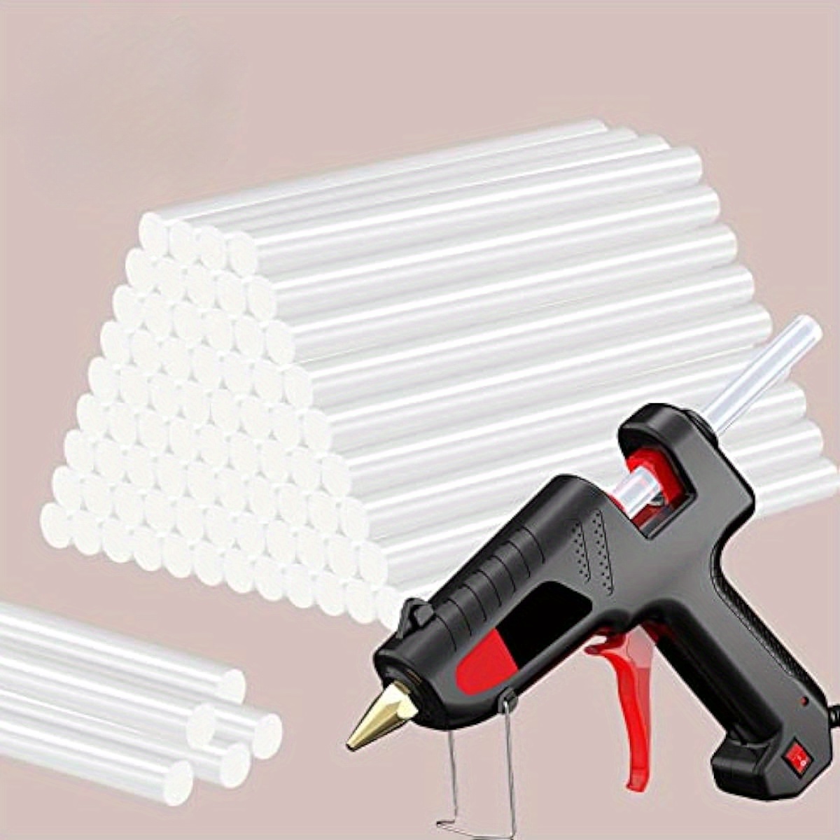 4 x 0.27 Glitter Red Mini Hot Glue Gun Sticks for Glue Guns 30 Pack 