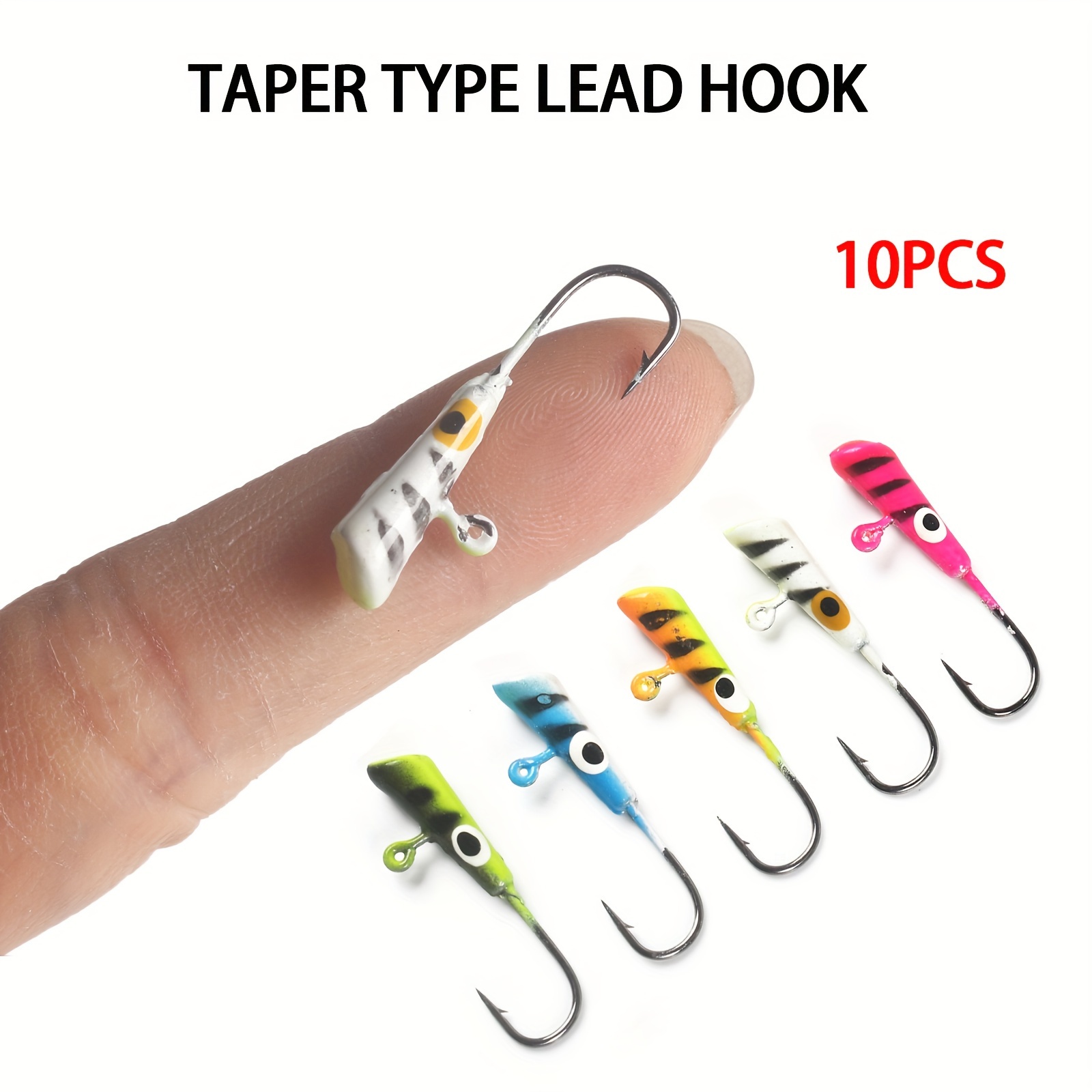 10pcs 8# 10# 12# 14# High Carbon Steel Winter Ice Fishing Hooks With  Plastic Case Treble Hook Outdoor Fishing Tackle - Fishhooks - AliExpress
