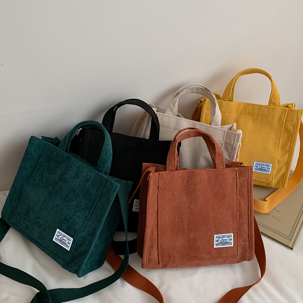 Fold Over Geometric Zipper bag Women Handbags Casual Tote Japan